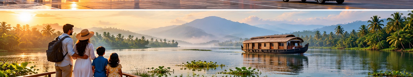 Kerala backwaters and houseboat